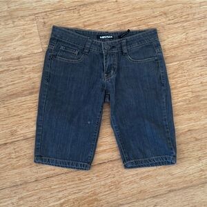 Miss Sixty dark gray denim shorts low rise capri shorts